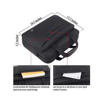 Alternative view of Επαγγελματική τσάντα Laptop 17" Cardinal 1172 Black